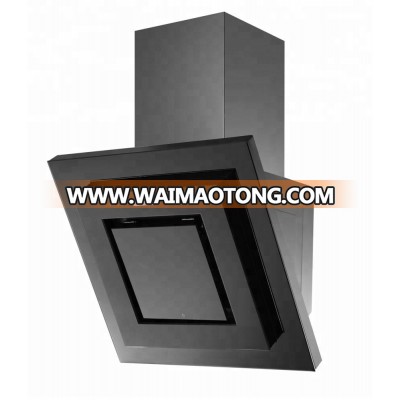 Black tempered glass cooker hood